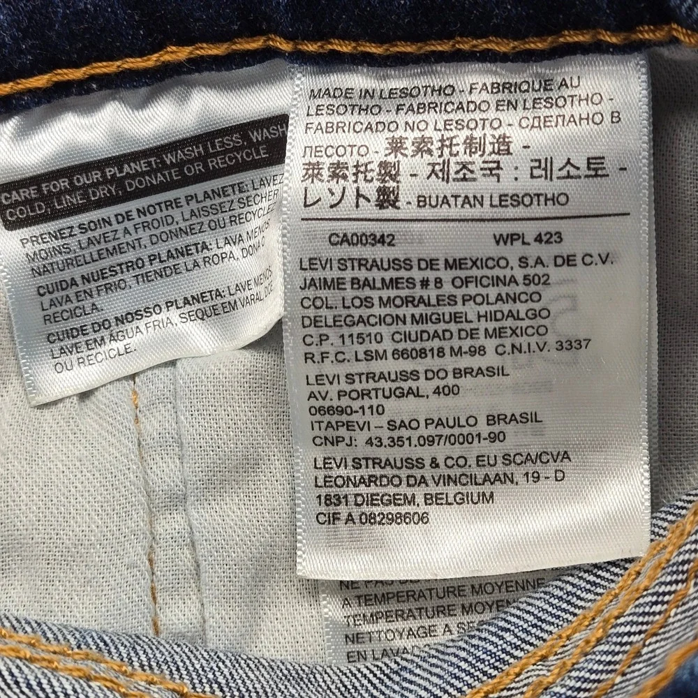 Levi's 505 Regular‎ Fit Straight Leg Jeans 34x30 (Measures 34x29.5) Medium Wash